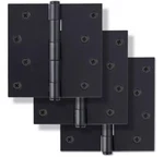 Signature Hardware 4" Square Steel Door Hinge W/plain Bearing 3 Pack Matte Black. Fixed Price $11.70.