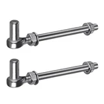 Insaga J Bolt Gate Hinge, 304 Stainless Steel Farm Hinges, M12-8''-2PCS. Fixed Price $36.54.