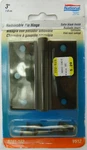 Removable Pin Hinge 3" Satin Black Finish, National N241-182, V512 New Old Stock. Fixed Price $6.99.