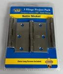 Schlage Hinge Project Pack 3.5" Square Satin Nickel. Fixed Price $5.25.
