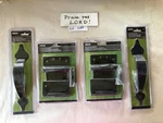 2- Onward Auto-close Gate Hinge Set Hardware 9412FBR & Handles Black GH1289. Fixed Price $25.00.