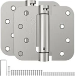 4"X4" Self Closing Door Hinges Spring Closer, Satin Nickel, 2 Pack. Fixed Price $16.99.