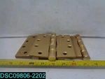 QTY=4: Ives Solid Brass Hinges 4-1/2" X. Fixed Price $56.98.
