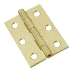 National Hardware 2-1/2 In. Brass Narrow Hinge Pk. Fixed Price $10.43.