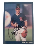 Vtg 90S Rex Hudler Signed Autographed Promo Baseball Card Bible Verse Angels. Fixed Price $125.00.