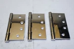 No Screws! Lot Of 3 Emtek 98214 4"X4" Heavy Duty Hinge Square Corners Shpfree. Fixed Price $37.99.