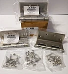 X Ives 5BB1SC 4.5" 630 Swing Clear Square Edge Butt Hinge, Ball Bearing, Satin. Fixed Price $109.76.