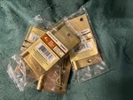 Reduced To Sell! $25 4EA Gatehouse 4" Steel Hinges Satin Bright Brass Finish. Fixed Price $25.00.