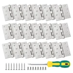 18-PACK 4"X4" Stainless Steel Ball Bearing Door Hinges W/ Screws & Screwdriver. Fixed Price $74.99.
