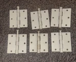 6 Pcs. Hager 3 1/2" X Full Mortise Door Hinge Primered Steel Finish. Fixed Price $9.88.