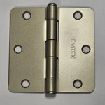 Emtek 91023TWB 3.5" Door Hinges 1/4" Radius Pair. Fixed Price $11.58.