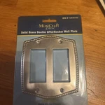 Mintcraft Decor Solid Brass Dual Gfci/rocker Wall Plate - Satin Nickel Finish. Fixed Price $8.00.