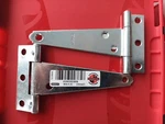 Two Stanley 4" T-hinges. Fixed Price $5.80.