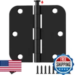 Amzgod Black Door Hinges 48 Pack 3.5 Inch Rounded Matte Heavy Duty Ha. Fixed Price $92.40.