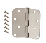 Everbilt 711 786 Satin Nickel 4 In. W 5/8 Radius Door Hinge Removable Pin. Fixed Price $7.99.