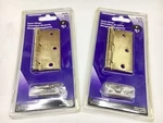 Hillman 851240, 3 In. Residential Door Hinge Brass Finish Set Of. Fixed Price $12.99.