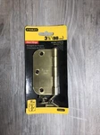 Stanley Brass Door Hinge 3.5 Inch 69-0390 One Satin Finish. Fixed Price $7.99.
