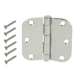 6-PACK Everbilt 3-1/2 In. Chrome Plated 5/8 Radius Door Hinges 20284. Fixed Price $36.00.