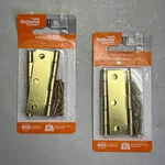 National Hardware (2 Pack) Steel Narrow Hinge 3" Frame 0.065" Brass N142-067. Fixed Price $12.32.