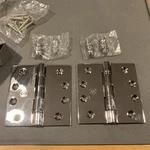 (2-PK) Omnia Crown Tip Door Hinge Chrome 4X4 985BB/4.26. Fixed Price $14.99.