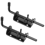 Spring Loaded Gate Latch Pin Barrel Bolt 6IN Durable Solid Steel For Shed Doors. Fixed Price $17.79.