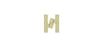 2-1/2" X Olive Knuckle Hinge; Unlacquered Bright Brass Finish. Fixed Price $36.68.