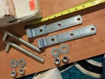 Lot 2 Set L916-ZN Gate Lift- Off Hinges Strap, 8" W/hardware Nos New Outdoor. Fixed Price $21.89.