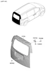 Genuine New Hinge Assy-tail Gate Suits Hyundai Staria Elite 2022-ONWARD 3.5L. Fixed Price $47.79.