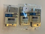 Lot Of Satin Nickel 1/2" Gate House Door Hinges Square Corners #0308896. Fixed Price $18.00.