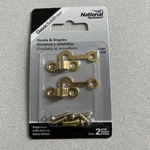National Hardware N211-938 V1841 Hooks & Staples Pieces Classicnip Solid Brass. Fixed Price $6.00.