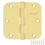 18 Pack Polished Gold Door Hinges 3.5 Inch, 5/8" Radius Rounded, Standard Reside. Fixed Price $64.01.