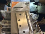12 National 4 Commercial Grade Door Hinges -N236-130 Satin Nickel Square. Fixed Price $99.99.