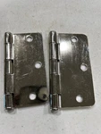 Emtek 9102314 Steel Hinges (pair), 1/4" Radius, 3.5"X3.5", Polished Nickel. Fixed Price $12.17.