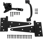 Home Master Hardware Wood Gate Set- Heavy Duty 6" Tee Hinge,pull. Fixed Price $29.71.