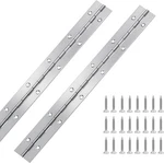 2PCS Piano Hinge, 12 Inch Stainless Steel Hinges With Holes And 24 Pieces. Fixed Price $8.64.