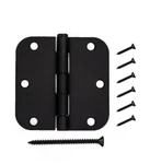 Pack Set Reliabilt 3-1/2-IN X 5/8-IN Radius Matte Black Interior Door Hinges. Fixed Price $14.50.