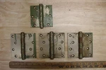 Vntg Stanley Sw 4" Steel Loose Pin Butt Hinges,& Bonus 3-1/2",USE Wear!. Fixed Price $15.99.