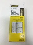 Stanley 3" Door Hinges 08-1400 W/ Screws 1/4" Radius Corner Satin Brass Pair Nib. Fixed Price $9.95.