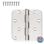 Knobwell 12-PACK 4" Door Hinges Brushed Nickel Rounded Interior Satin. Fixed Price $49.79.