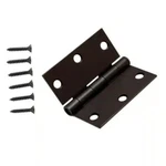 Lot Of 12 Everbilt 715867 Oil-rubbed Bronze Square Corner Hinge 3-1/2" X. Fixed Price $25.00.