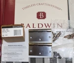 Baldwin Brass Hinge Pair 1040-037 Antique/ Aged 4" X Mortise New!. Fixed Price $27.49.