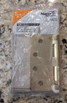 National Hardware 4" Door Hinge Standard Weight Template N236-142 Bright Brass. Fixed Price $15.99.
