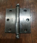 One Baldwin Estate Hinge 3.5 X Square Solid Brass Nickel Finish Ball Detail. Fixed Price $14.00.