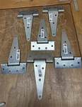 6 Ea. National Hardware T-hinge N128-900 Zinc Plated Steel Extra Heavy Duty. Fixed Price $25.00.
