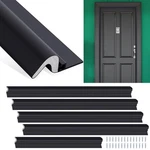 Yuntau 5 Pcs Screw On Door Weather Stripping 42" 36" Black. Fixed Price $71.99.
