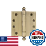 Nostalgic Warehouse Ball-tip Residential Door Hinge Square Corners. Fixed Price $34.91.