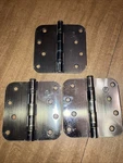 Penrod Door Hinges, Brushed Bronze Ball Bearing 4 Inch With 5/8 Radius 3 Pa. Fixed Price $25.00.