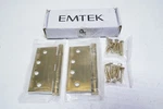 Pair Of Emtek 96414PVD 4"X4" Square Solid Brass Heavy Duty Ball Bearing Hinge. Fixed Price $47.49.