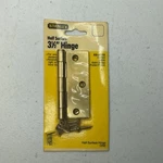Stanley #69-0110 3.5" Half Surface Hinge New CD164 Satin Brass Plated Finish. Fixed Price $7.99.