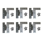 6 Cabinet Hinges Wrought Iron Hl Right Only 3.5"H W/ Offset Renovator's Supply. Fixed Price $87.99.